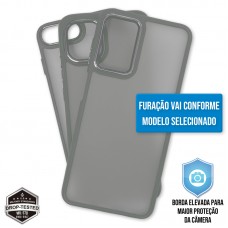 Capa iPhone 12 e 12 Pro - Clear Case Fosca Titanium Gray